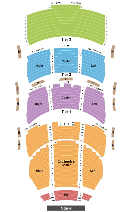 Eccles Theater Cirque du Soleil Seating Chart